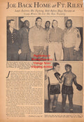 Boxing News Clipping #2453 - Joe Louis and Sugar Ray Robinson at Fort Riley, Jackie Wilson, George Nicholson, Nat Fleischer