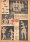 Boxing News Clipping #2530 - Benny Leonard, Lester Cox, Jerry Hall, Sverre Puntervold, Van Bell, Joel Jahosen, Thirhell Magnusson, Gudmunder Arason and others, WWII Military Boxing, Iceland
