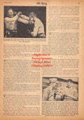 Boxing News Clipping #2529 - Lee Savold vs. Joe Baksi, Georgie White, Jackie Donovan, Tippy Larkin vs. Freddie Archer, Billy Cavanagh