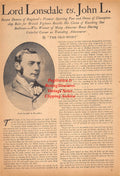 Boxing News Clipping #2515 - Lord Lonsdale