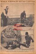 Boxing News Clipping #2467 - Jack Johnson vs. Stanley Ketchl and Jess Willard