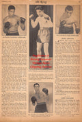 Boxing News Clipping #2468 - Joe Bennett, Rocky Progano, Joe Muscato, Larry Anzalone, Jack Johnson vs. Stanley Ketchel