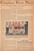 Boxing News Clipping #2466 - WWII Boxing, Barney O'Connor, Chuck Vuohelainen, Harry Grayburn, Harvey Dubs, Nick Melnicki, Gaston Chicoine, Charley Carr, Chester Hayes, Joe Aguirre, Marshal Phillips, Omer Rundell, Lew Delica, Ted Collins, Gene Smithers +++