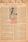 Boxing News Clipping #2454 - Larry Bolvin, Mike Ronman, Tom Ring, Joey Maxim, Francis Meyers, Joe Garrett