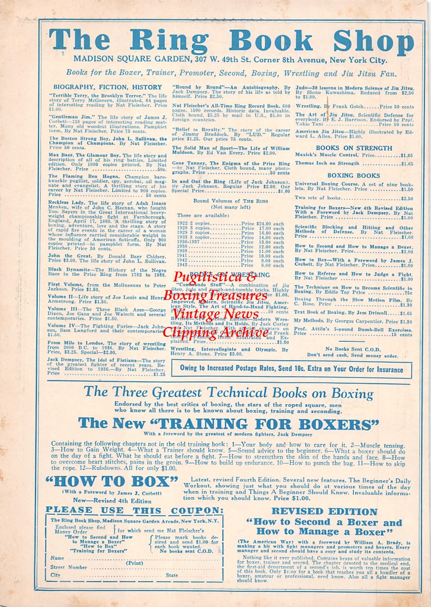 Boxing News Clipping #2488 - Terry McGovern and Young Corbett