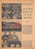 Boxing News Clipping #2489 - WWII Military Boxing: Scenes at Allied Boxing Title Bouts in Algiers