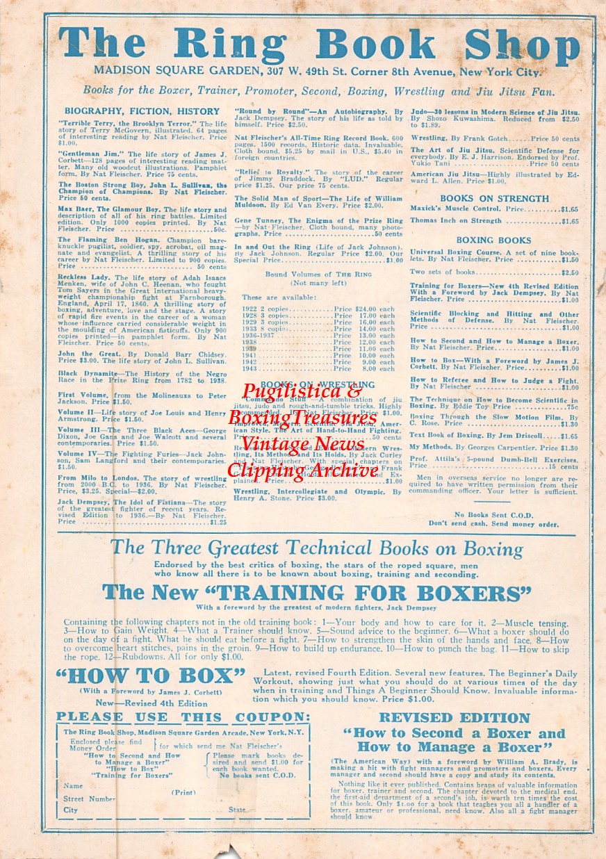Boxing News Clipping #2475 - John L. Sullivan vs. Charlie Mitchell