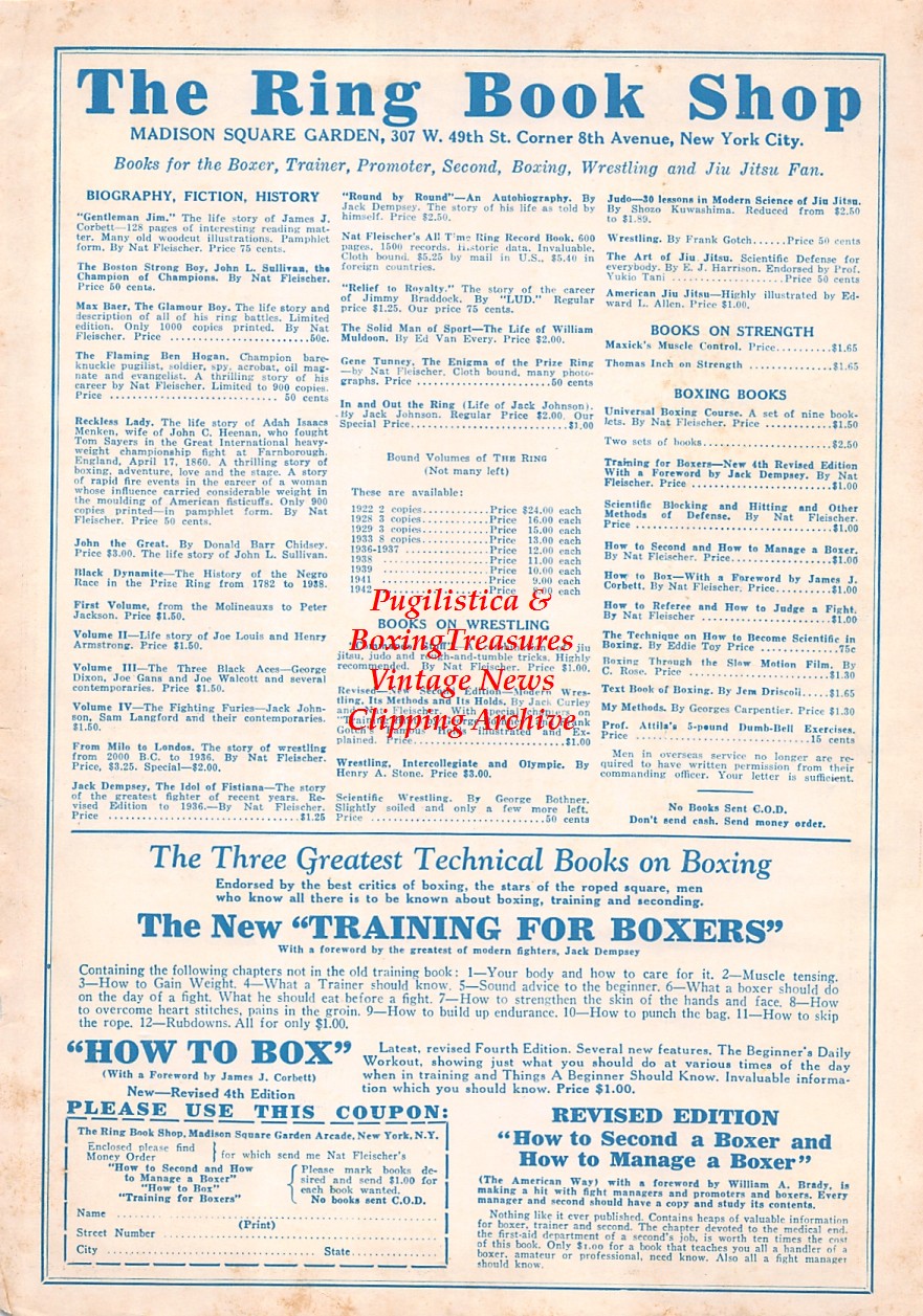 Boxing News Clipping #2432 - Jim Corbett, Bob Fitzsimmons