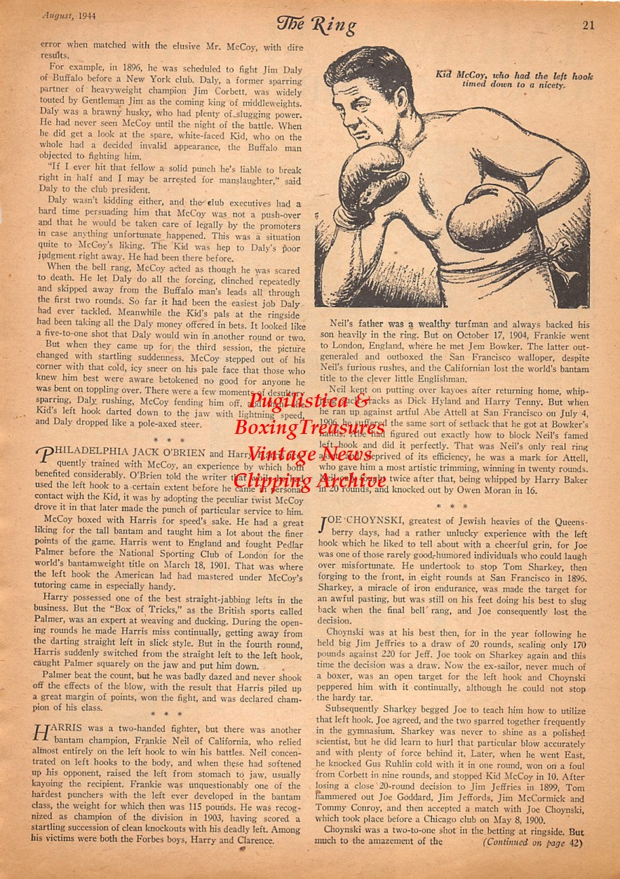 Boxing News Clipping #2534 - Froman Barrett, Pancho De La Cruz, Russell Clements, Robert Steele, Lawrence Denston, Martin Rodriguez, Cyril Ronkowski, Arthur Fogarty, Matthew Schmitt, Charles Coplen, Charles Harris, John Gates, Claude McCollum +++