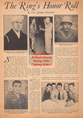 Boxing News Clipping #2535 - WWII Boxing, Don Hamill, Andy Anderson, Charley Dixie Davis, Pete Caparell, Barney Felix, Chief Little Wolf, USS Long Island Boxing Team, Avon Park Boxing Team