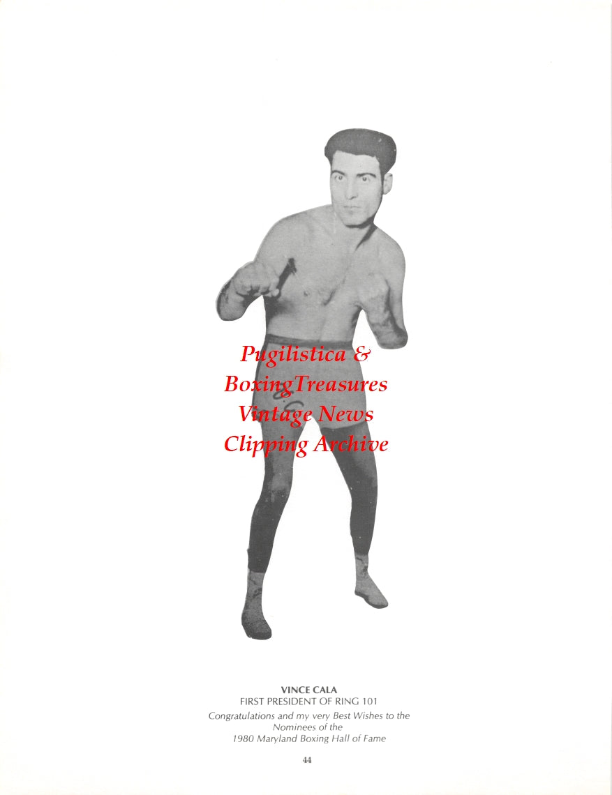 Boxing News Clipping #2706 - Vince Cala, Joe Poodles Sr.