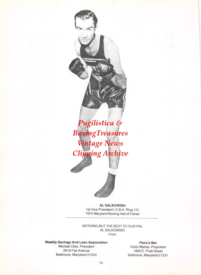 Boxing News Clipping #2775 - Tony Collins, Al Salkowski