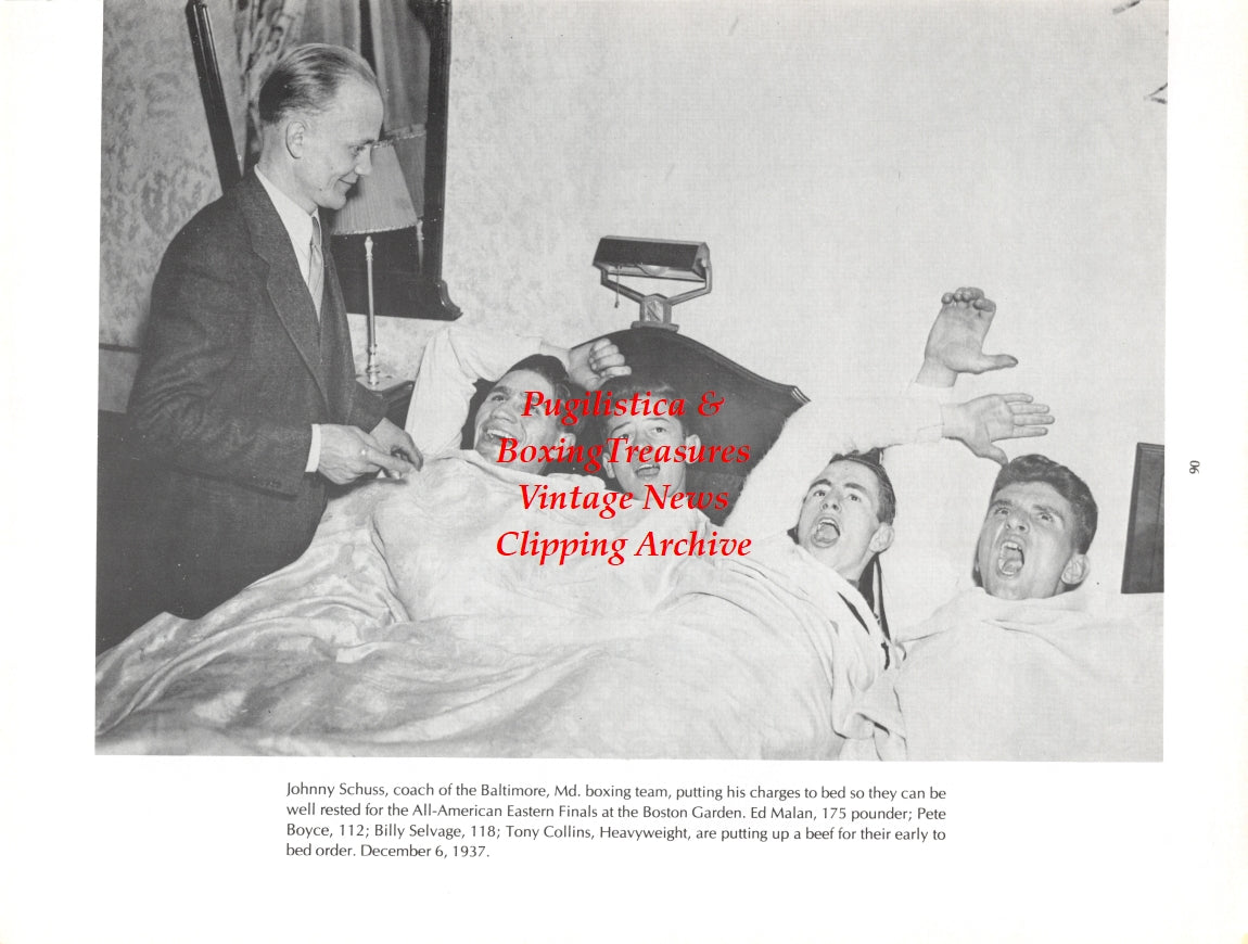 Boxing News Clipping #2729 - Richard Bass, Abel Cestac, Johnny Schuss, Ed Malan, Pete Boyce, Billy Selvage, Tony Collins