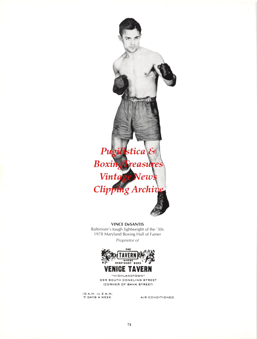 Boxing News Clipping #2721 - Vince DeSantis