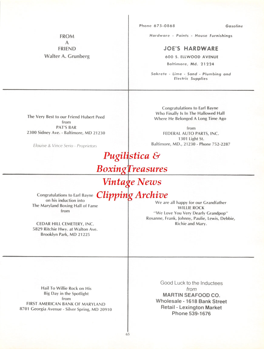 Boxing News Clipping #2717 - Bill Bandy and Marty Bond
