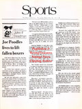 Boxing News Clipping #2743 - Joe Poodles Sr., Benny Funderburk
