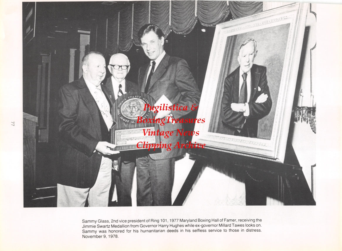 Boxing News Clipping #2777 - Sammy Glass, Pete Galiano, Rocky Marciano