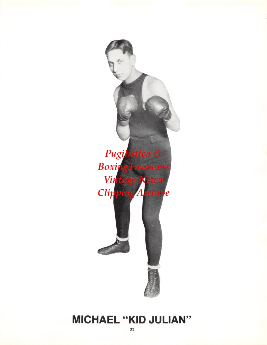 Boxing News Clipping #2700 - Michael Kid Julian, Al Flora