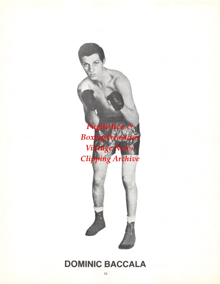 Boxing News Clipping #2690 - Dominic Baccala, Earl Bayne