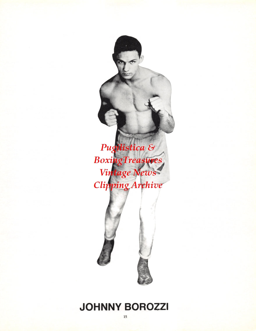 Boxing News Clipping #2692 - Johnny Borozzi, Bill Bandy