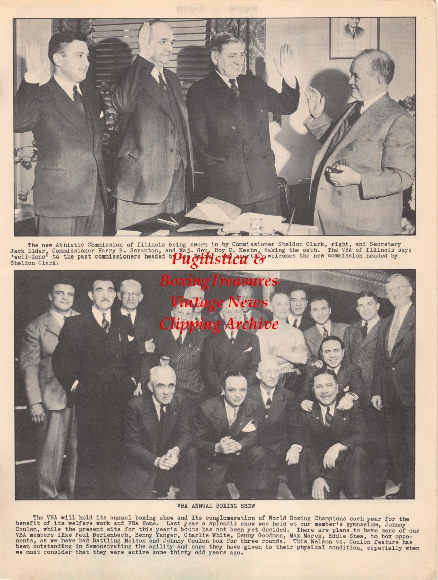 Boxing News Clipping #2629 - Sheldon Clark, Jack Elder, Harry Scranton, Roy Keehn, Jack Johnson, Barney Ross, Charlie White, Paul Berlenbach and more