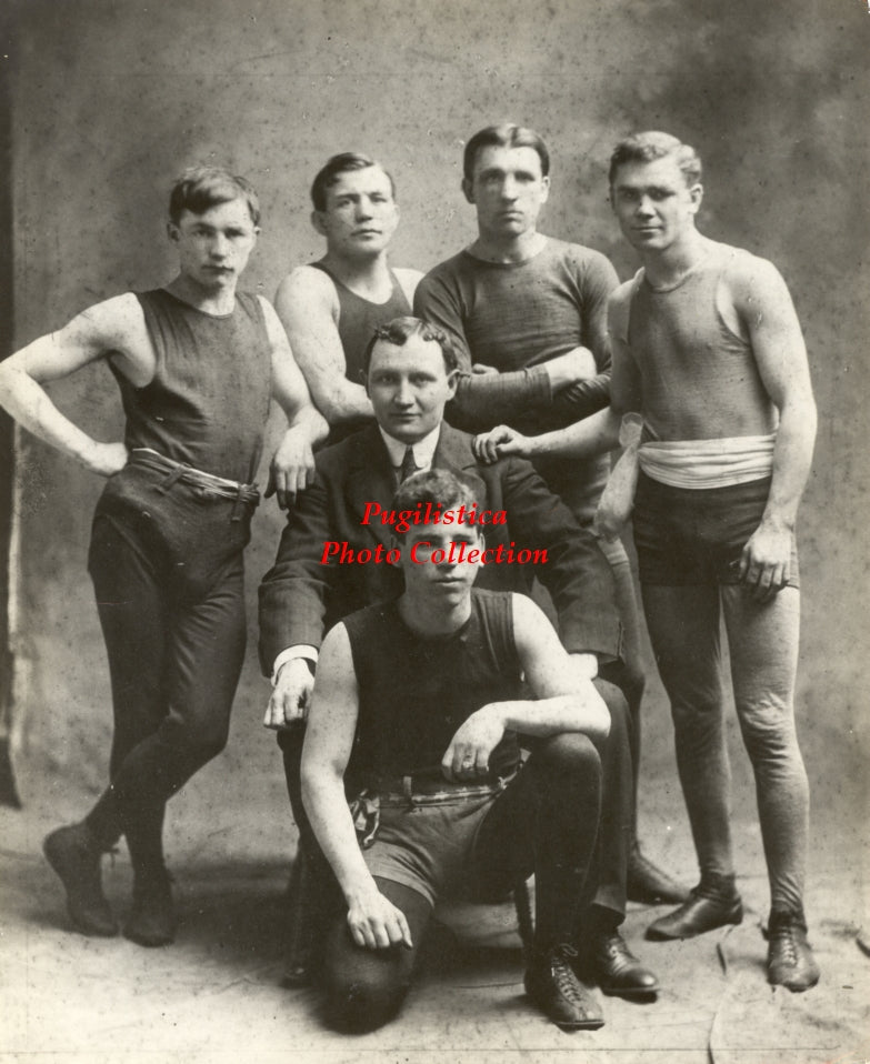 Grover Hayes, Willie Fitzgerald, Tommy Sullivan, Maurice Sayers, Jack McGuigan, Yi Yi - 11x17 Boxing Photograph