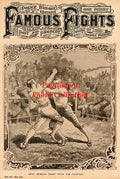 Deaf Burke vs. Tim Crawley - 11x17 Boxing Photographic Print