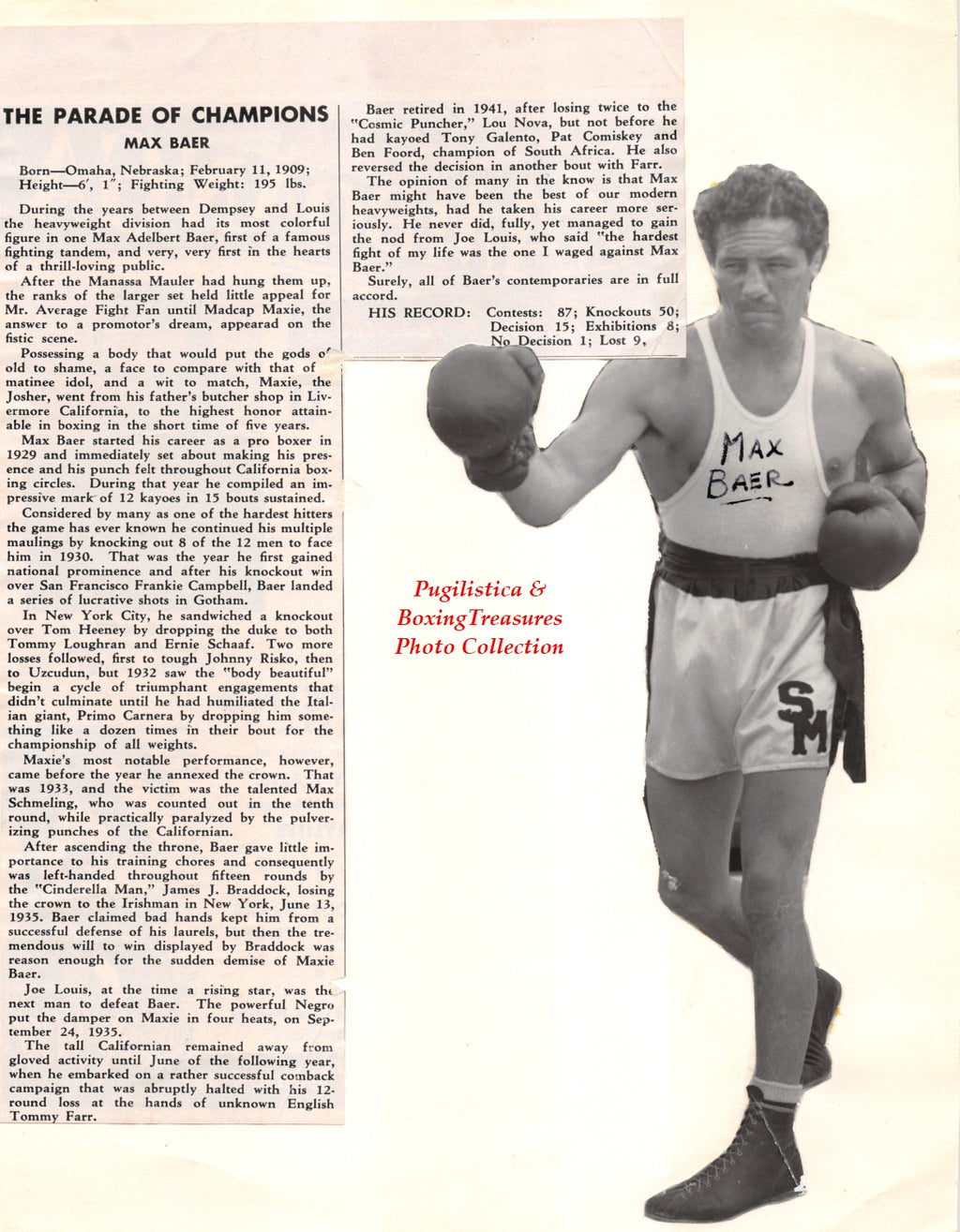 Boxing Photo #781 - Max Baer