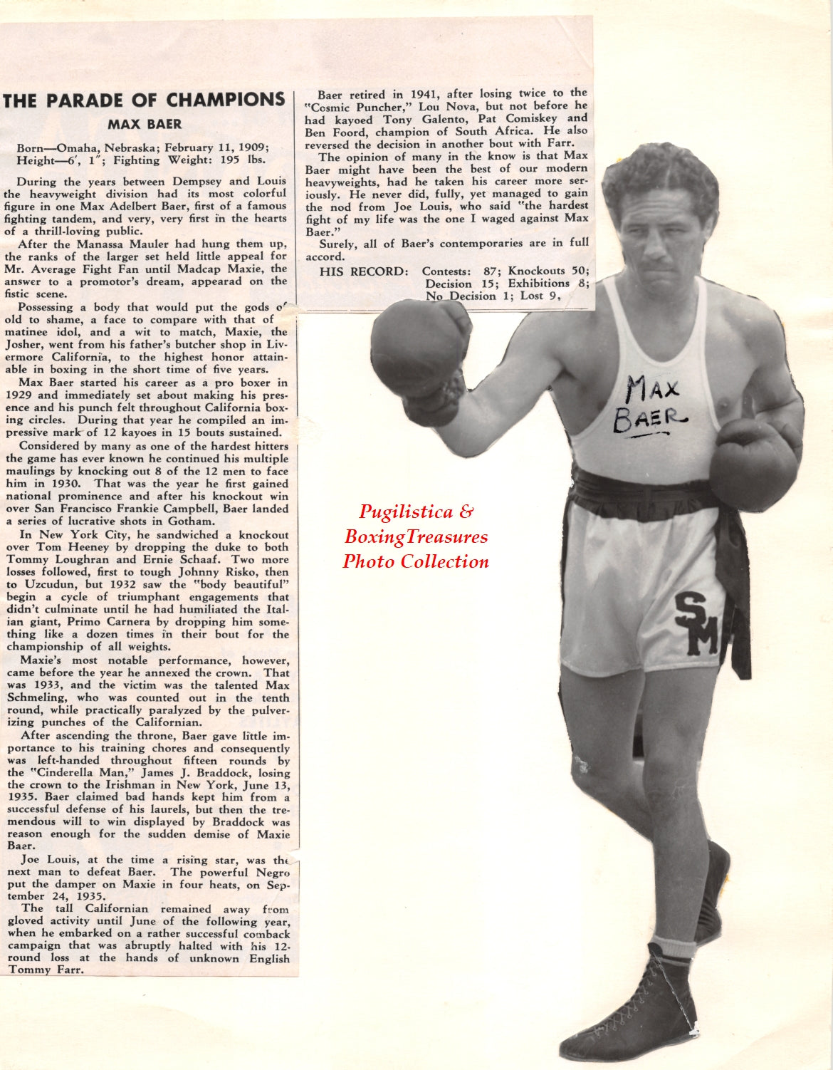 Boxing Photo #781 - Max Baer