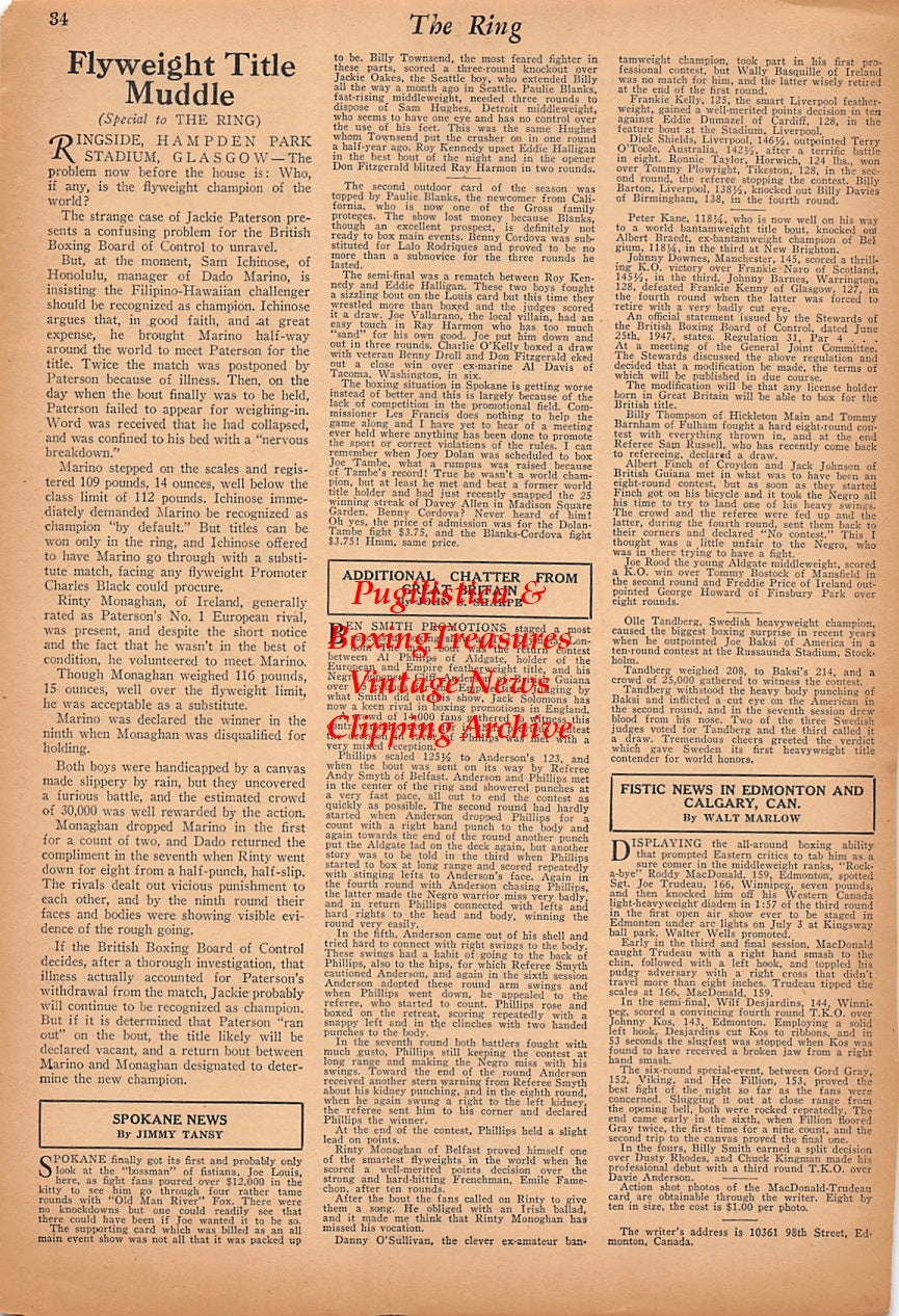 Wrestling News Clipping #230 - Imam Bux