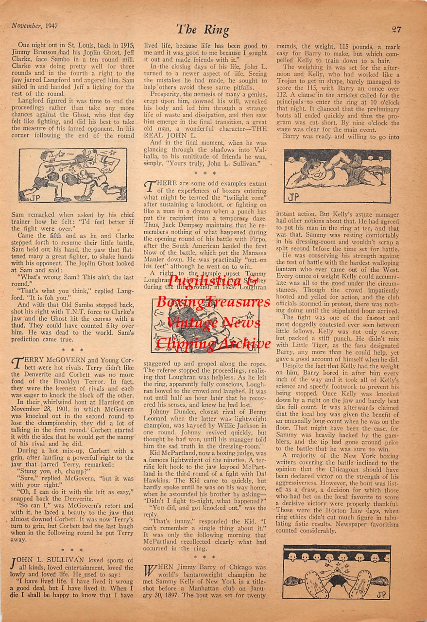 Wrestling News Clipping #232 - William Muldoon, Sammy Stein, Buddy Rogers