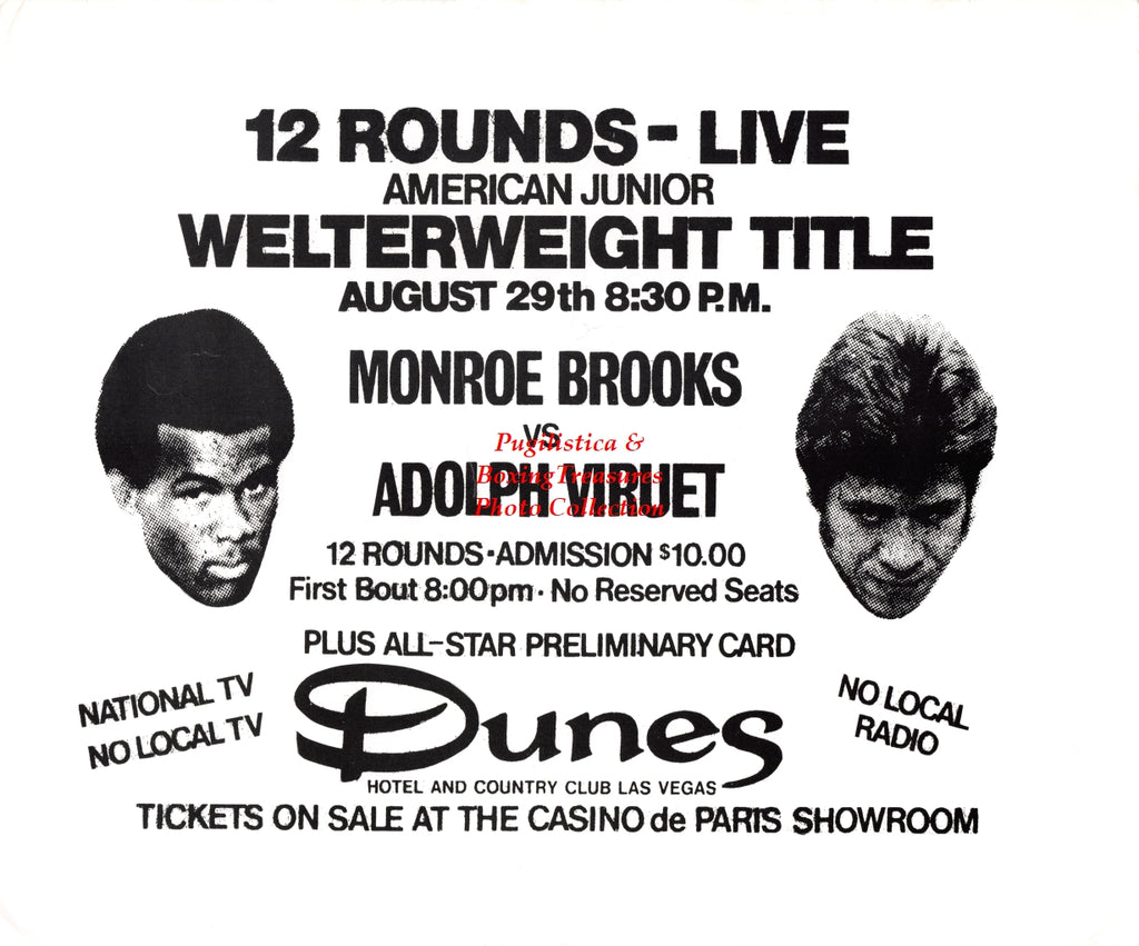 Boxing Photo #975 - Adolfo Viruet vs. Monroe Brooks