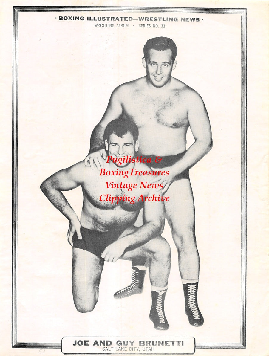 Wrestling News Clipping #114 - Joe and Guy Brunetti