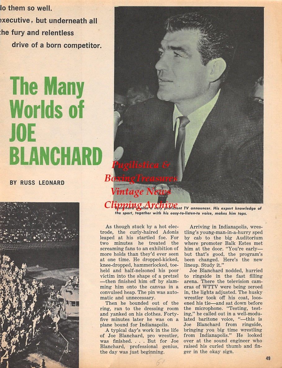 Wrestling News Clipping #108 - Joe Blanchard, Art Neilson, Ray Stevens