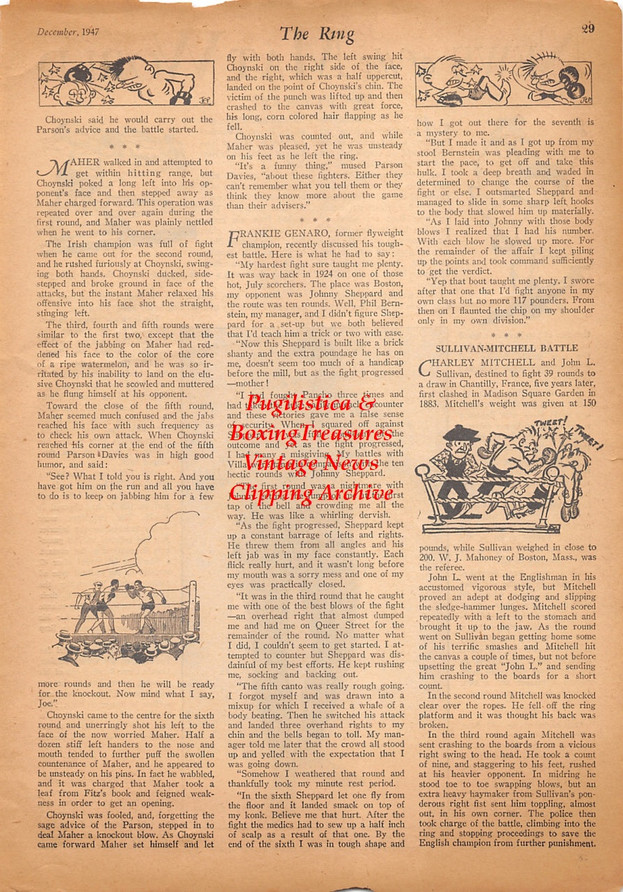 Wrestling News Clipping #08 - Jim Galvin "Wild Irishman"