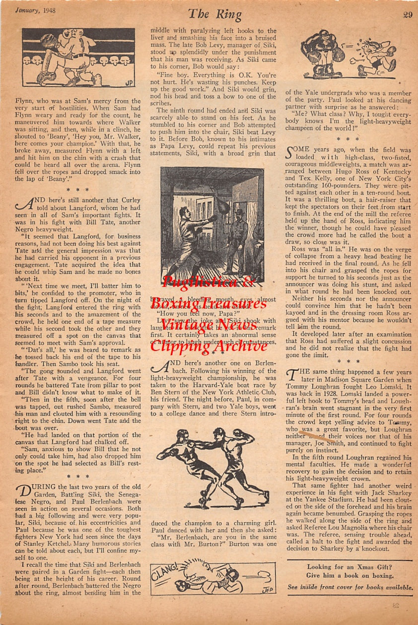 Wrestling News Clipping #07 - Danny Dusek vs. Jerry Muku