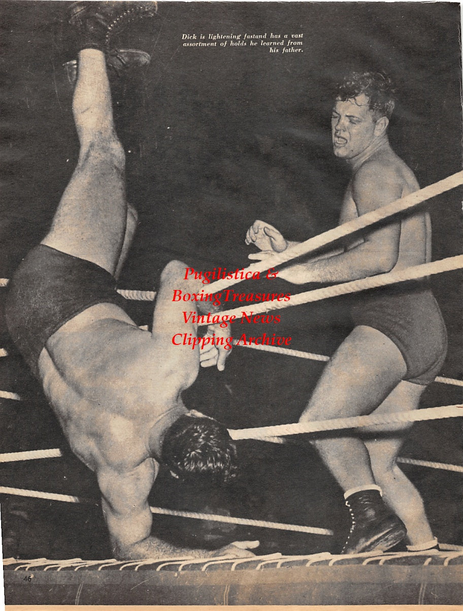 Wrestling News Clipping #84 - Young Dick Brown, Timmy Geohagan, Hard-Boiled Haggerty, Killer Kowalski, Yvon Robert, Valet Fiji, Mr. Moto, Mr. Hito
