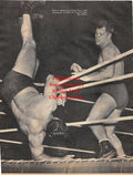 Wrestling News Clipping #84 - Young Dick Brown, Timmy Geohagan, Hard-Boiled Haggerty, Killer Kowalski, Yvon Robert, Valet Fiji, Mr. Moto, Mr. Hito