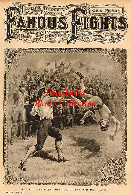 Young Dutch Sam vs. Dick Davis - 11x17 Boxing Photographic Print