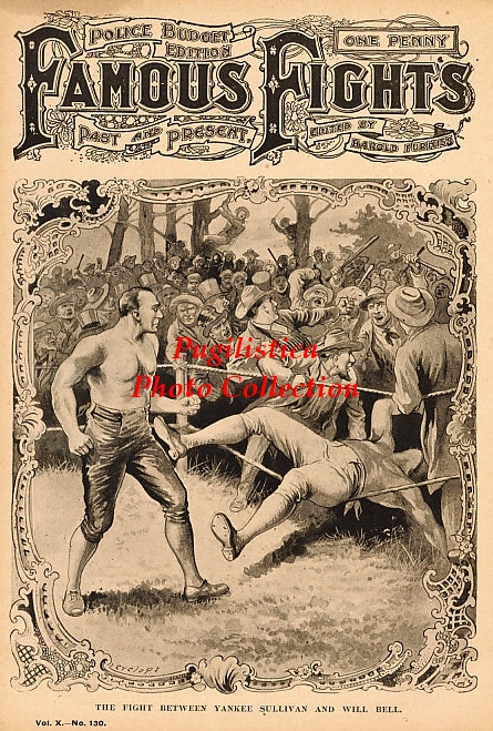 Yankee Sullivan vs. William Bell - 11x17 Boxing Photographic Print