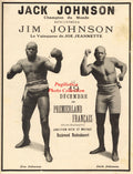 Jack Johnson vs. Jim Johnson - 11x17 Boxing Photographic Print