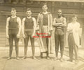 Jess Willard, Jim Cameron and Sparring Partners - 17x11 Boxing Photograph