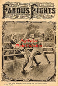 Young Dutch Sam vs. Gipsy Cooper - 11x17 Boxing Photographic Print