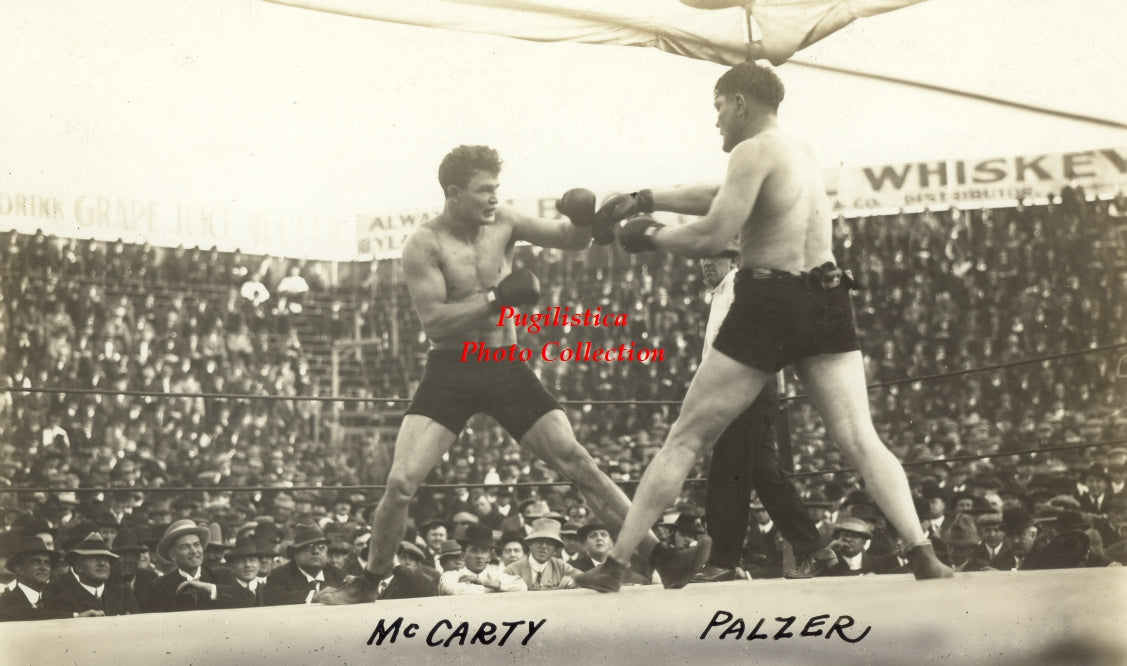 Luther McCarty vs. Al Palzer - 17x11 Boxing Photograph