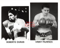 Boxing Photo #1431 - Roberto Duran and Vinny Pazienza - Vintage c. 1994 Publicity Photograph