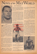 Wrestling News Clipping #237 - Bob Wagner, George Eberly, Enrique Torres