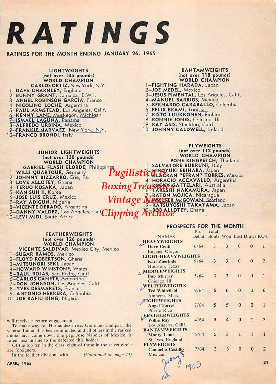 Wrestling News Clipping #176 - Fred Blassie vs. Bruno Sammartino, Wild Bill Curry vs. Pepper Gomez