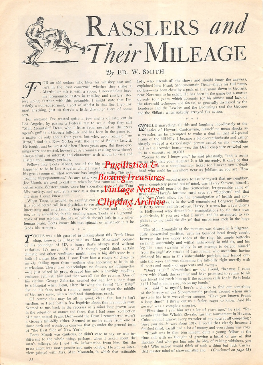 Wrestling News Clipping #161 - Ivan Poddubny