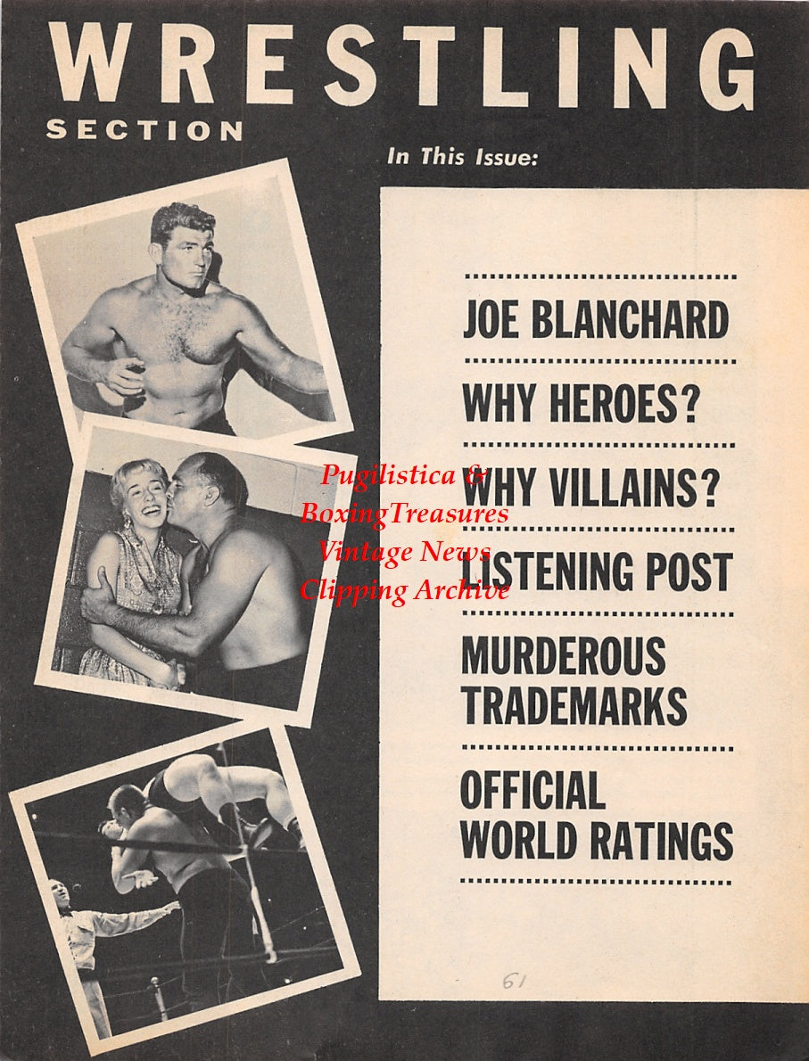 Wrestling News Clipping #107 - Joe Blanchard, Ray Stevens
