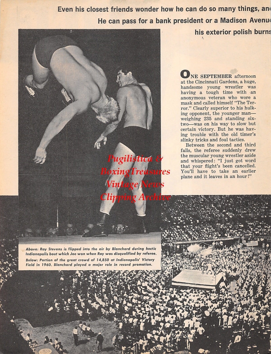 Wrestling News Clipping #107 - Joe Blanchard, Ray Stevens